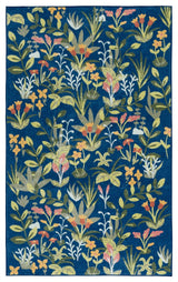 Safavieh Martha Stewart Washable 3'-0" x 5'-0" Rug in Navy / Gold