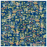 Safavieh Martha Stewart Washable 6'-0" x 6'-0" Rug in Navy / Gold