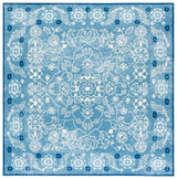 Safavieh Martha Stewart Washable 6'-0" x 6'-0" Rug in Blue / Beige