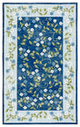 Safavieh Martha Stewart Washable 3'-0" x 5'-0" Rug in Dark Blue / Light Blue