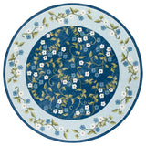 Safavieh Martha Stewart Washable 6'-0" x 6'-0" Rug in Dark Blue / Light Blue