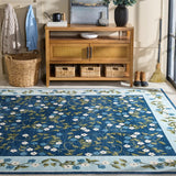 Safavieh Martha Stewart Washable 8'-0" x 10'-0" Rug in Dark Blue / Light Blue