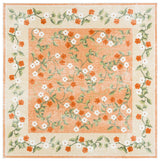 Safavieh Martha Stewart Washable 6'-0" x 6'-0" Rug in Rust / Gold