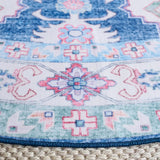 Safavieh Martha Stewart Washable 6'-0" x 6'-0" Rug in Navy / Beige