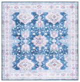 Safavieh Martha Stewart Washable 6'-0" x 6'-0" Rug in Navy / Beige