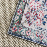 Safavieh Martha Stewart Washable 5'-0" x 7'-0" Rug in Navy / Beige