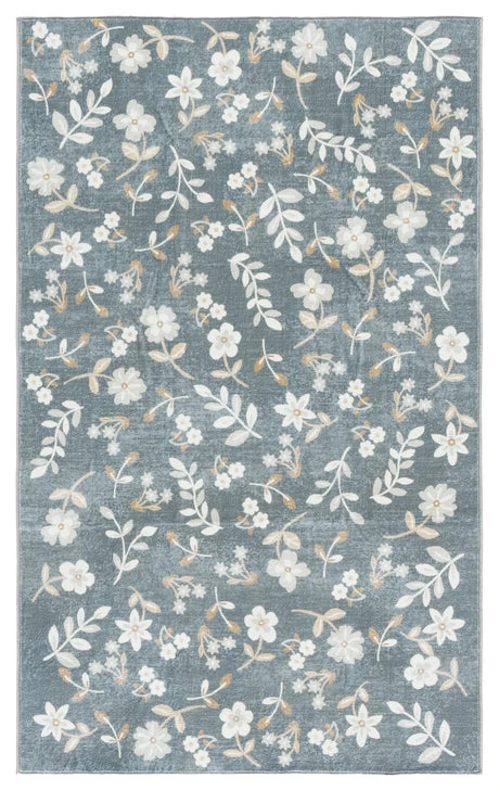 Safavieh Martha Stewart Washable 3'-0" x 5'-0" Rug in Dark Grey / Beige