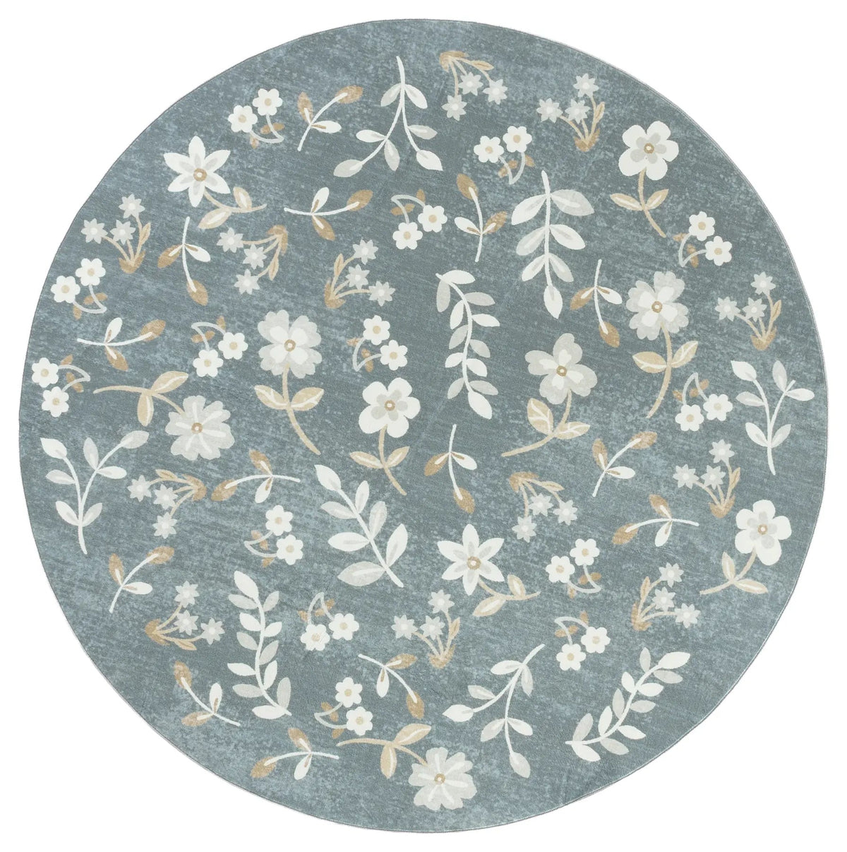 Safavieh Martha Stewart Washable 6'-0" x 6'-0" Rug in Dark Grey / Beige