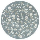 Safavieh Martha Stewart Washable 6'-0" x 6'-0" Rug in Dark Grey / Beige