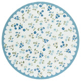 Safavieh Martha Stewart Washable 6'-0" x 6'-0" Rug in Ivory / Light Blue
