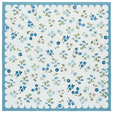 Safavieh Martha Stewart Washable 6'-0" x 6'-0" Rug in Ivory / Light Blue