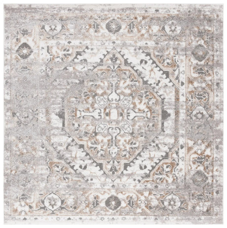 Safavieh Maya 6'-7" x 6'-7" Rug in Ivory / Grey Beige