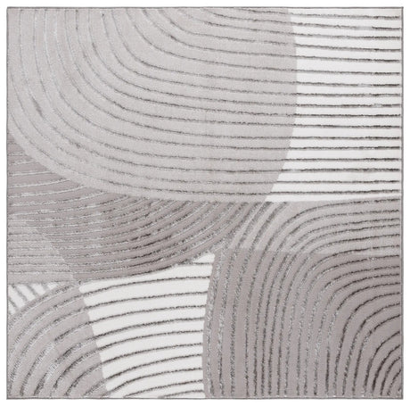 Safavieh Maya 6'-7" x 6'-7" Rug in Ivory / Grey