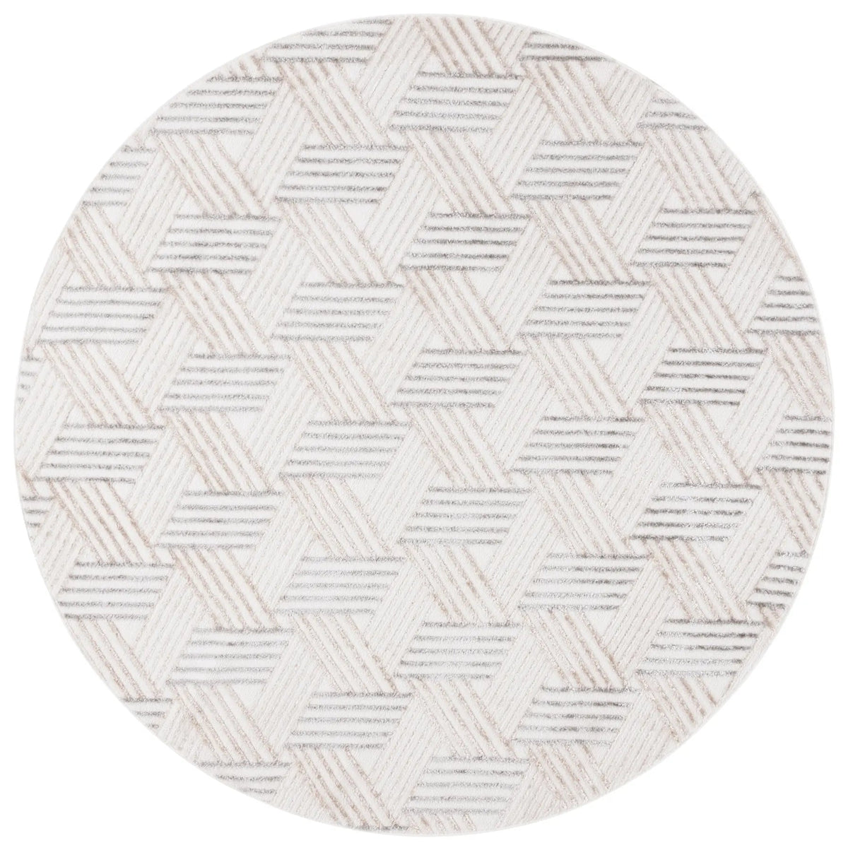 Safavieh Maya 6'-7" x 6'-7" Rug in Ivory / Grey Beige