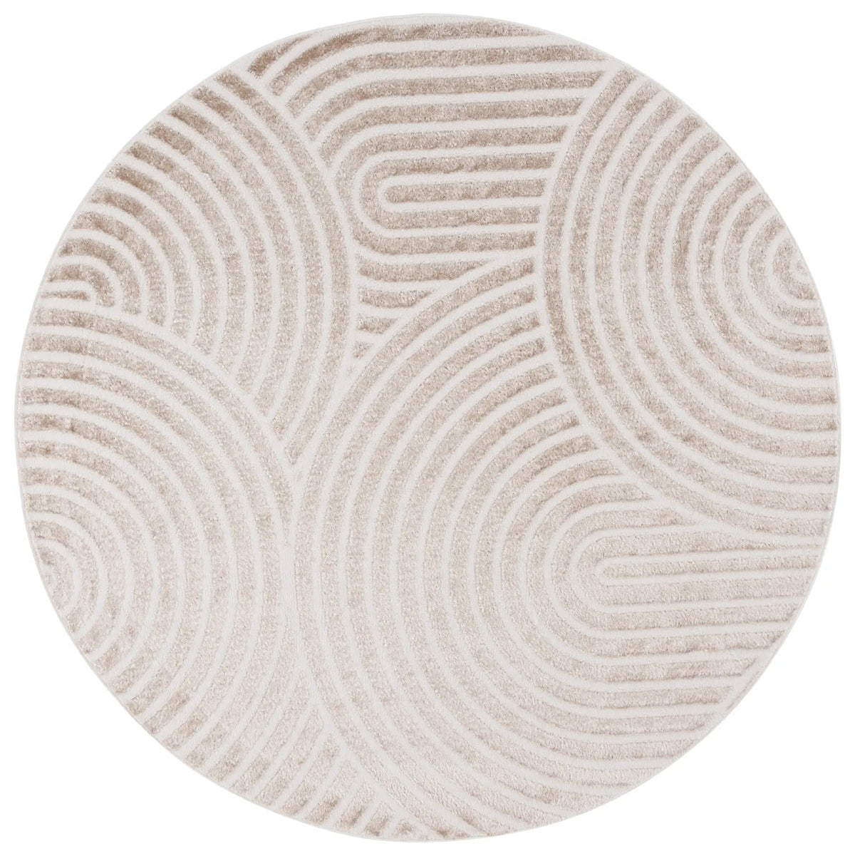 Safavieh Maya 6'-7" x 6'-7" Rug in Taupe / Ivory