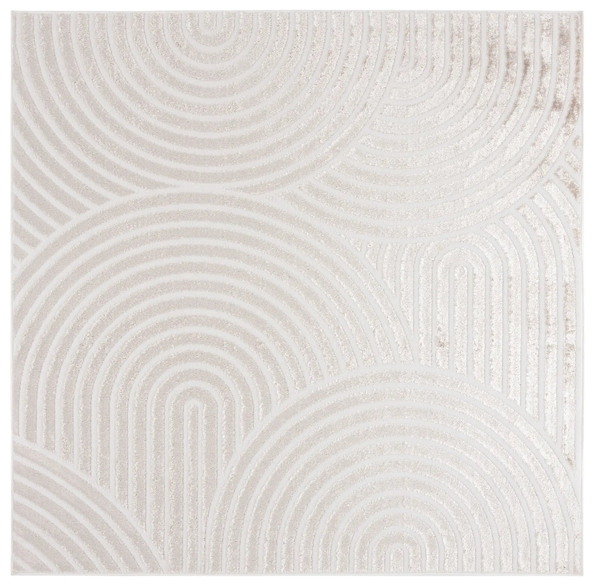Safavieh Maya 6'-7" x 6'-7" Rug in Taupe / Ivory