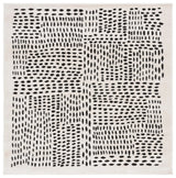 Safavieh Melody 6'-7" x 6'-7" Rug in Ivory / Black