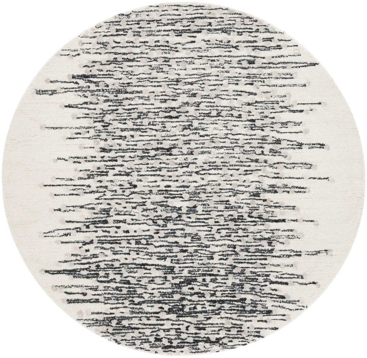 Safavieh Metro 6'-0" x 6'-0" Rug in Black / Ivory