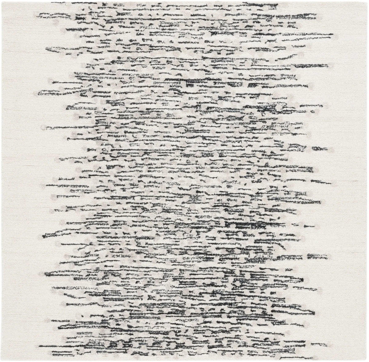 Safavieh Metro 6'-0" x 6'-0" Rug in Black / Ivory