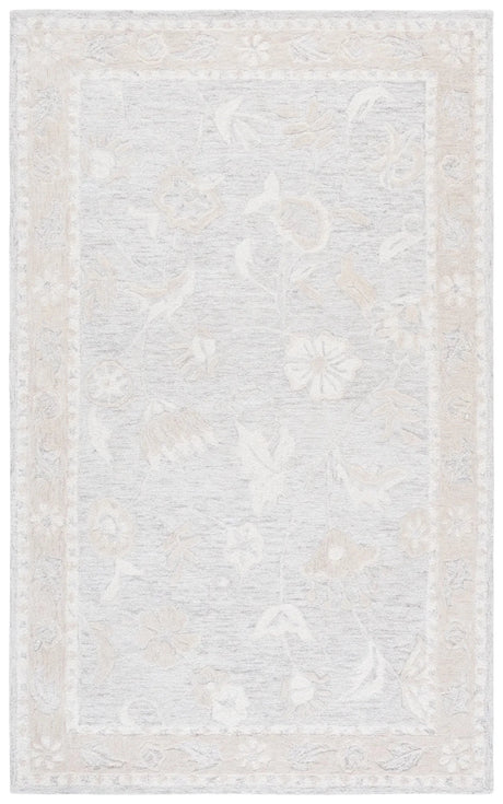 Safavieh Metro 4'-0" x 6'-0" Rug in Light Grey / Ivory