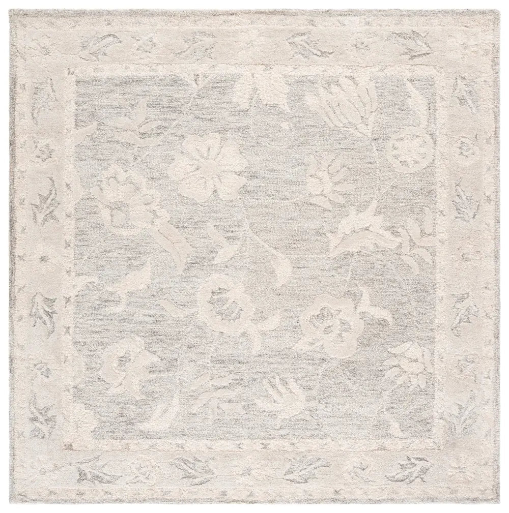 Safavieh Metro 6'-0" x 6'-0" Rug in Light Grey / Ivory