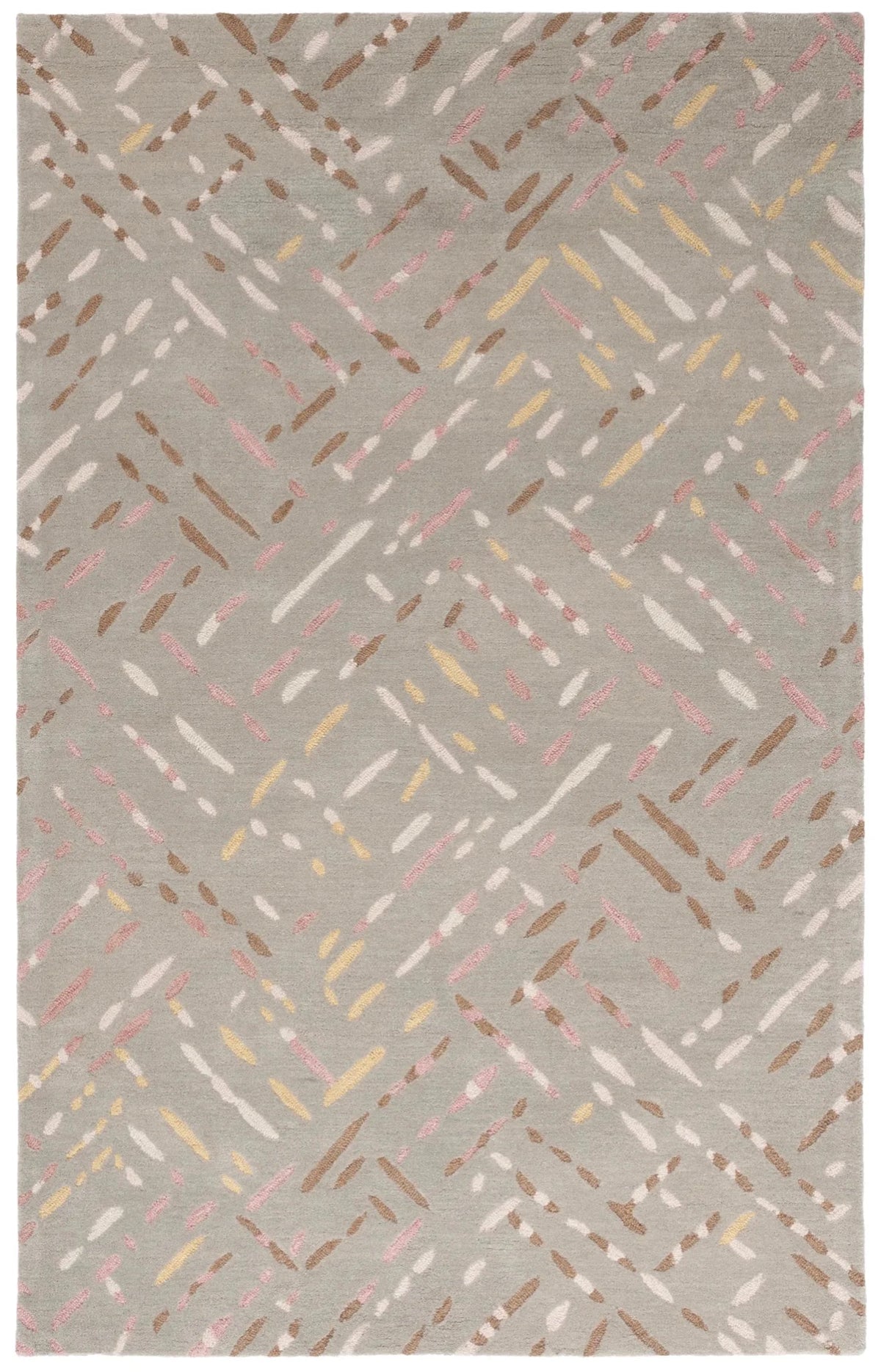 Safavieh Metro 4'-0" x 6'-0" Rug in Taupe / Pink