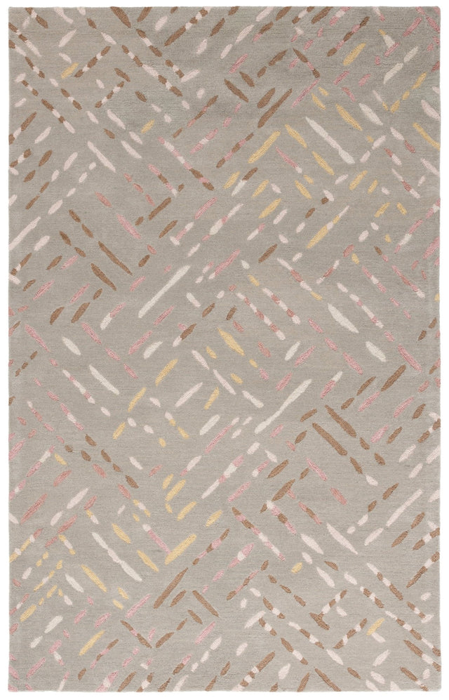 Safavieh Metro Met252E Taupe/Pink Rug.