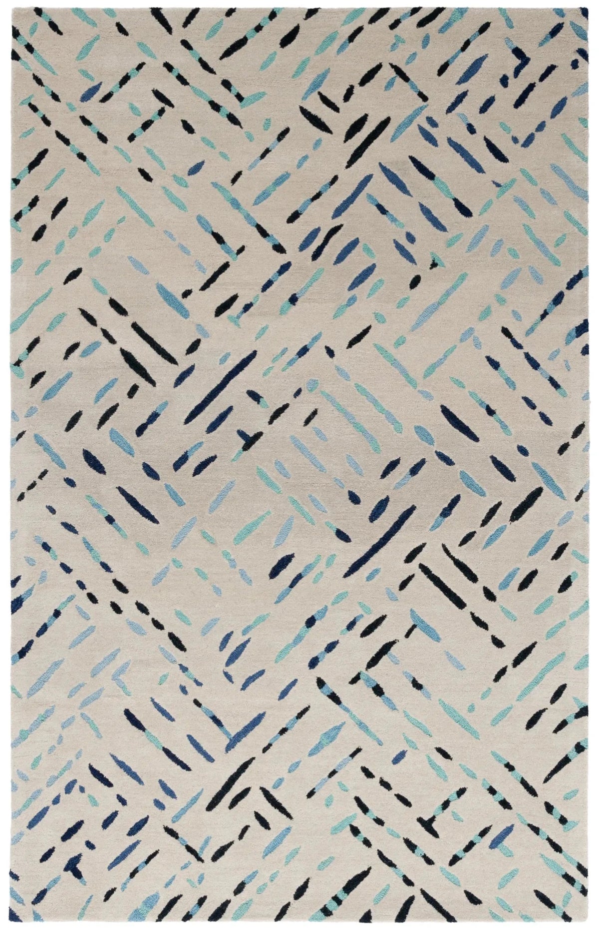 Safavieh Metro 4'-0" x 6'-0" Rug in Grey / Blue