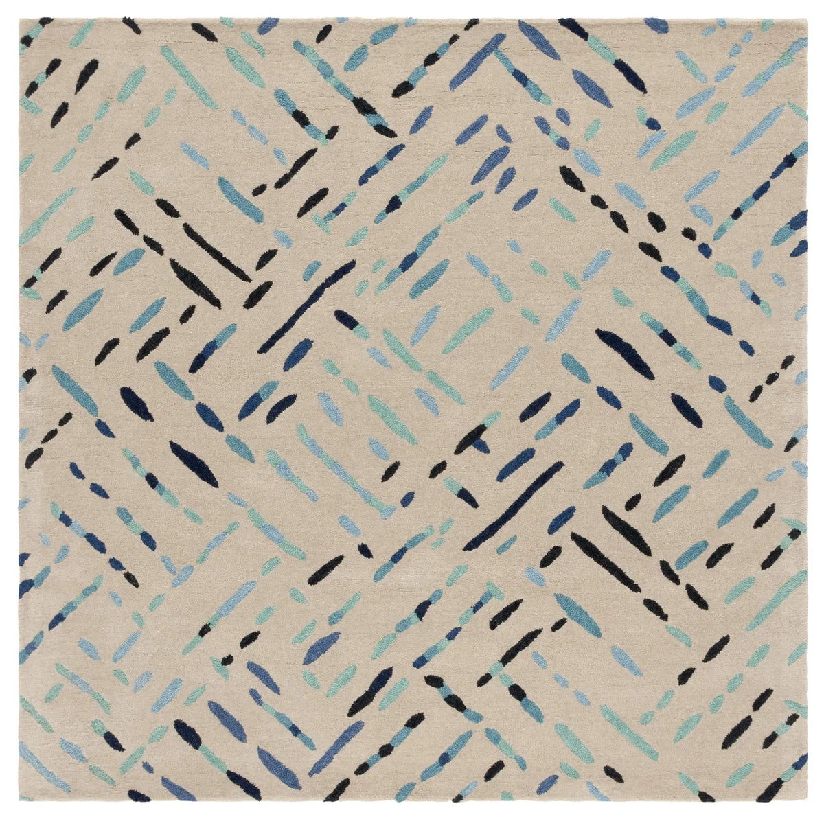 Safavieh Metro 6'-0" x 6'-0" Rug in Grey / Blue
