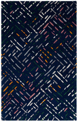 Safavieh Metro 4'-0" x 6'-0" Rug in Navy / Pink