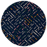 Safavieh Metro 6'-0" x 6'-0" Rug in Navy / Pink