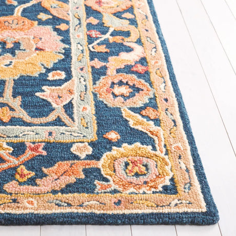 Safavieh Metro 4'-0" x 6'-0" Rug in Navy / Red