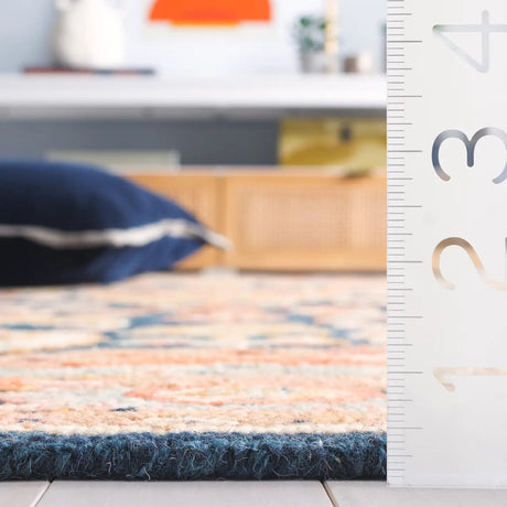 Safavieh Metro 4'-0" x 6'-0" Rug in Navy / Red