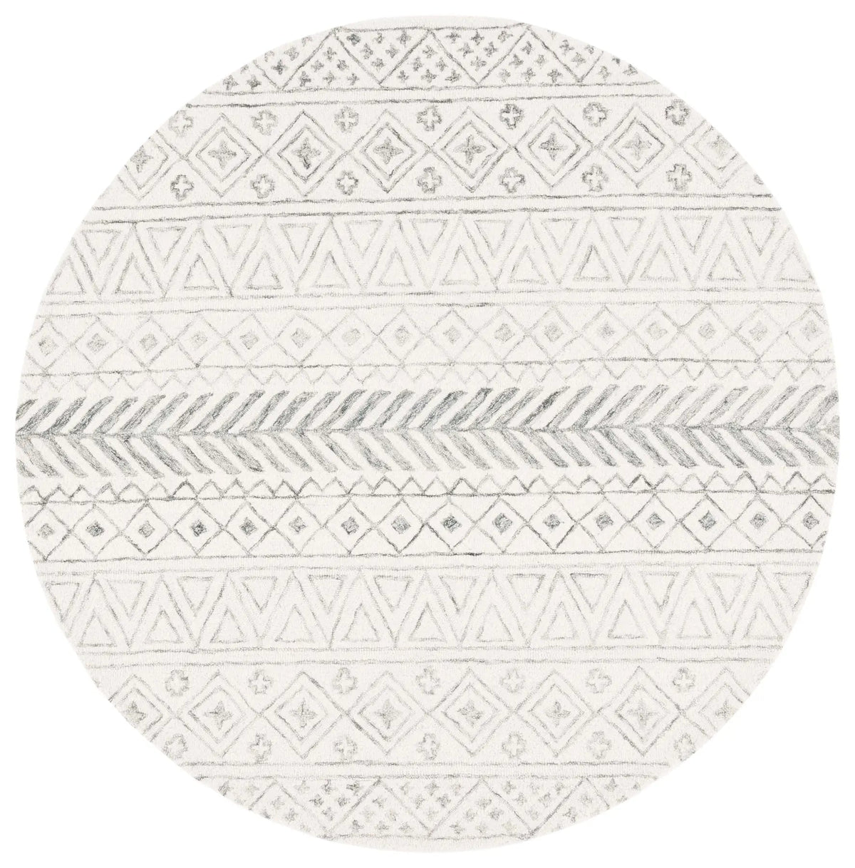 Safavieh Metro 6'-0" x 6'-0" Rug in Ivory / Grey
