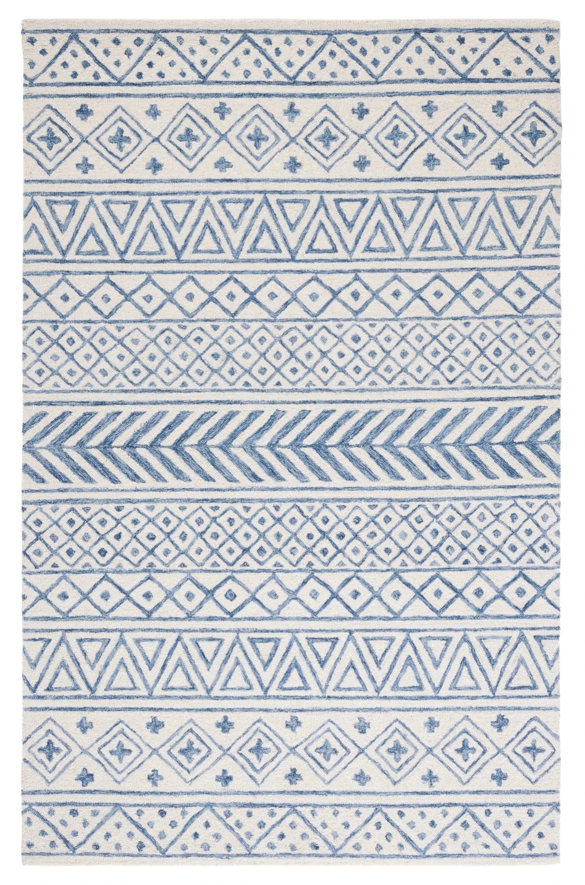 Safavieh Metro 4'-0" x 6'-0" Rug in Ivory / Blue