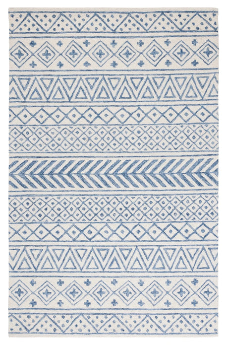 Safavieh Metro 4'-0" x 6'-0" Rug in Ivory / Blue