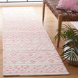 Safavieh Metro 2'-3" x 9'-0" Rug in Ivory / Pink