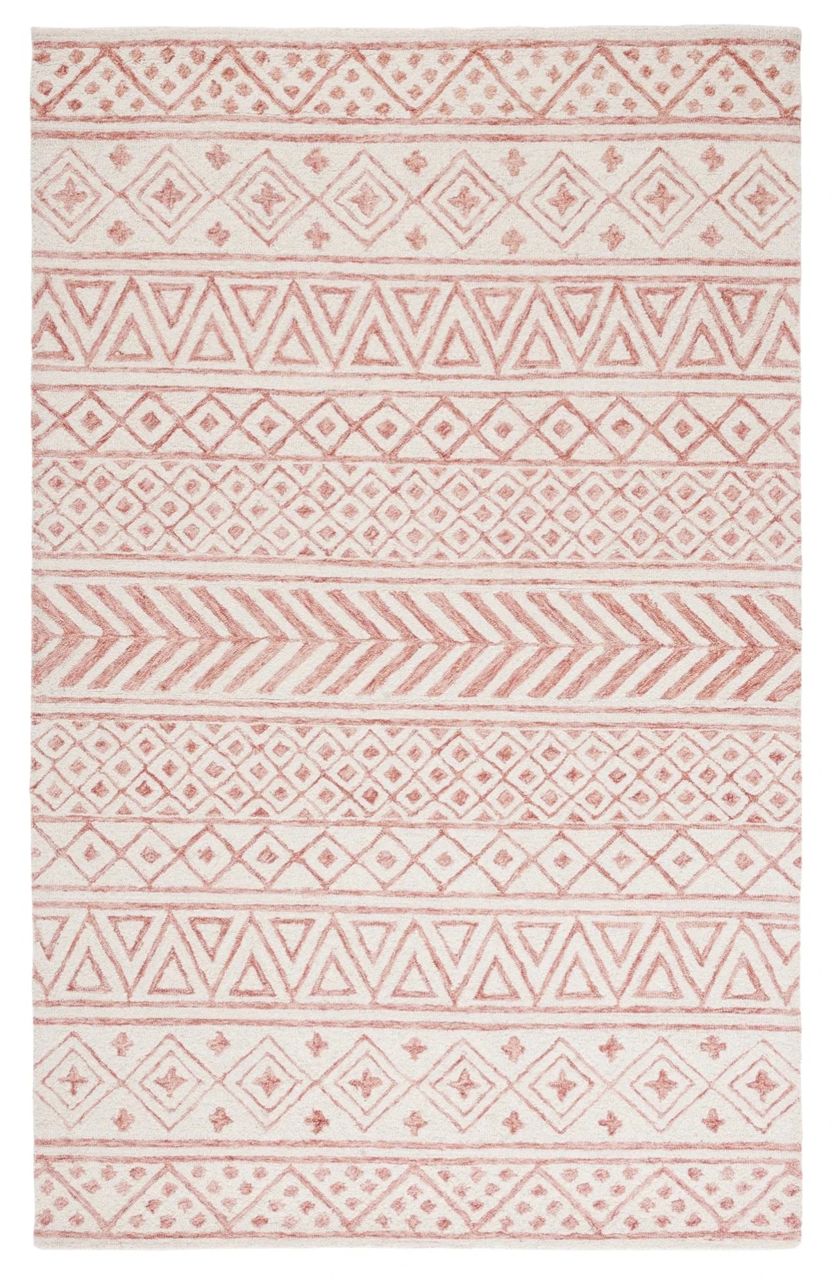 Safavieh Metro 4'-0" x 6'-0" Rug in Ivory / Pink