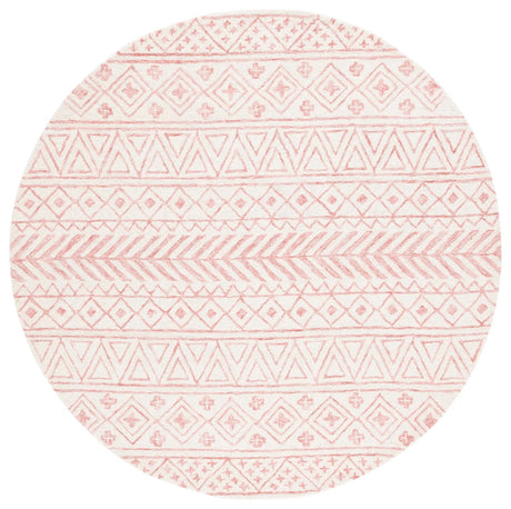 Safavieh Metro 6'-0" x 6'-0" Rug in Ivory / Pink