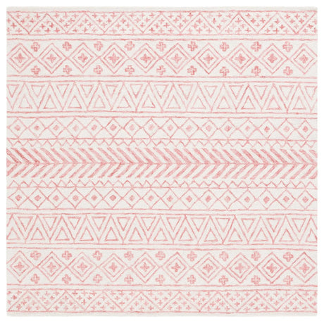Safavieh Metro 6'-0" x 6'-0" Rug in Ivory / Pink