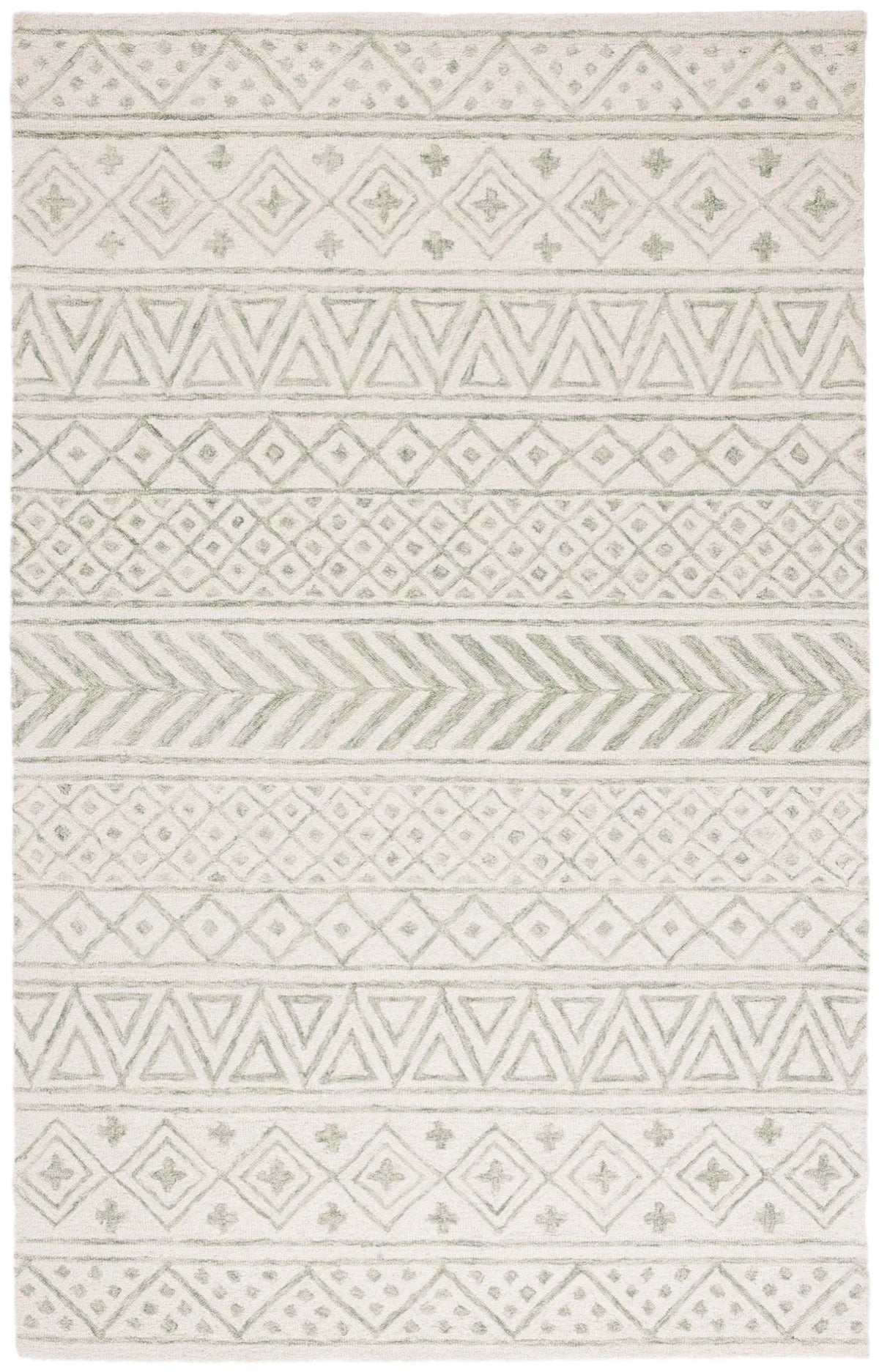 Safavieh Metro 4'-0" x 6'-0" Rug in Ivory / Light Green
