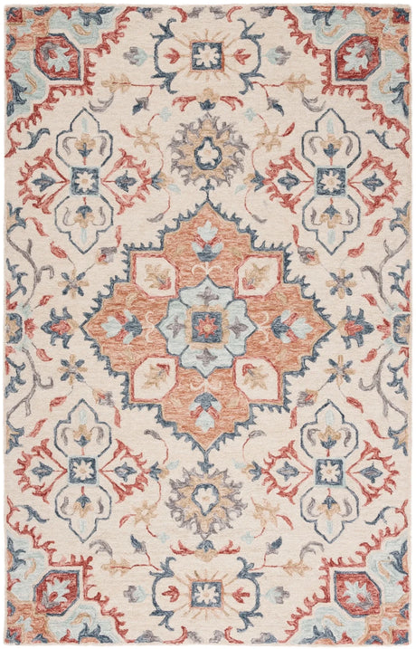 Safavieh Metro 4'-0" x 6'-0" Rug in Beige / Rust