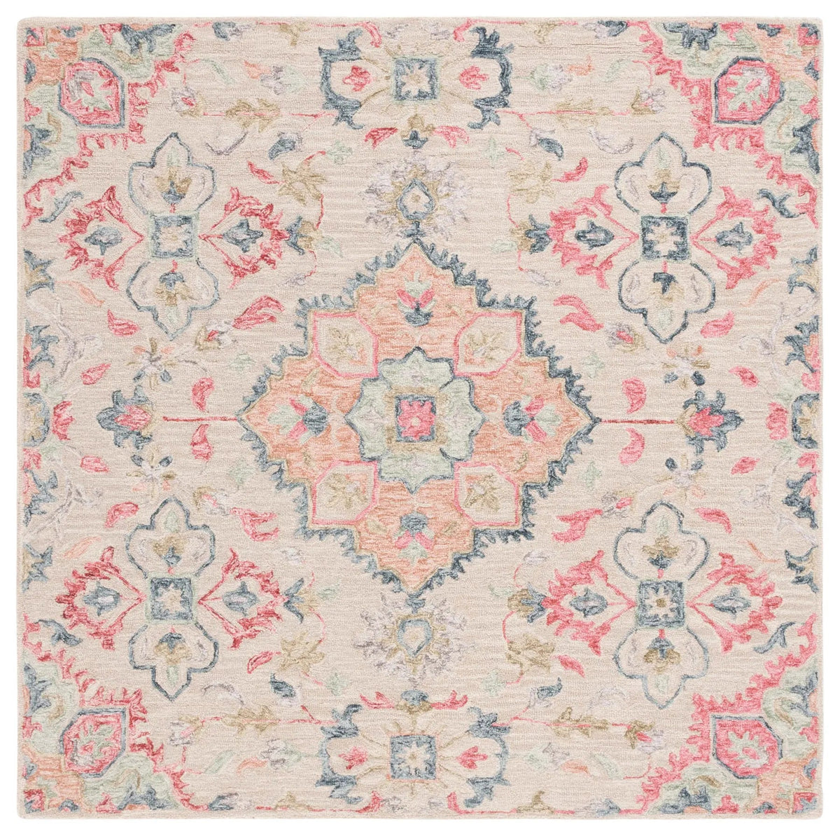 Safavieh Metro 6'-0" x 6'-0" Rug in Beige / Rust