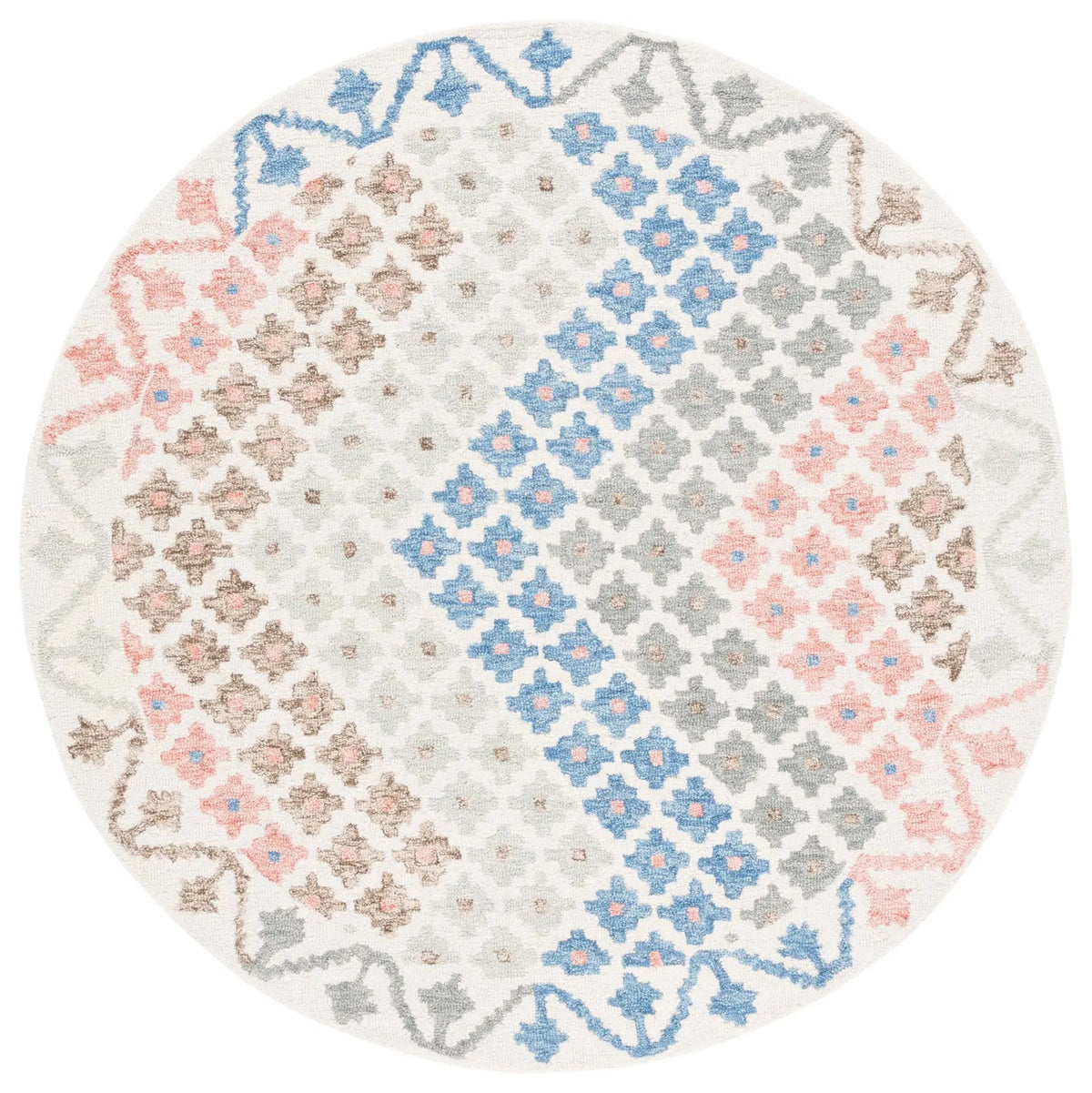 Safavieh Metro 6'-0" x 6'-0" Rug in Ivory / Blue