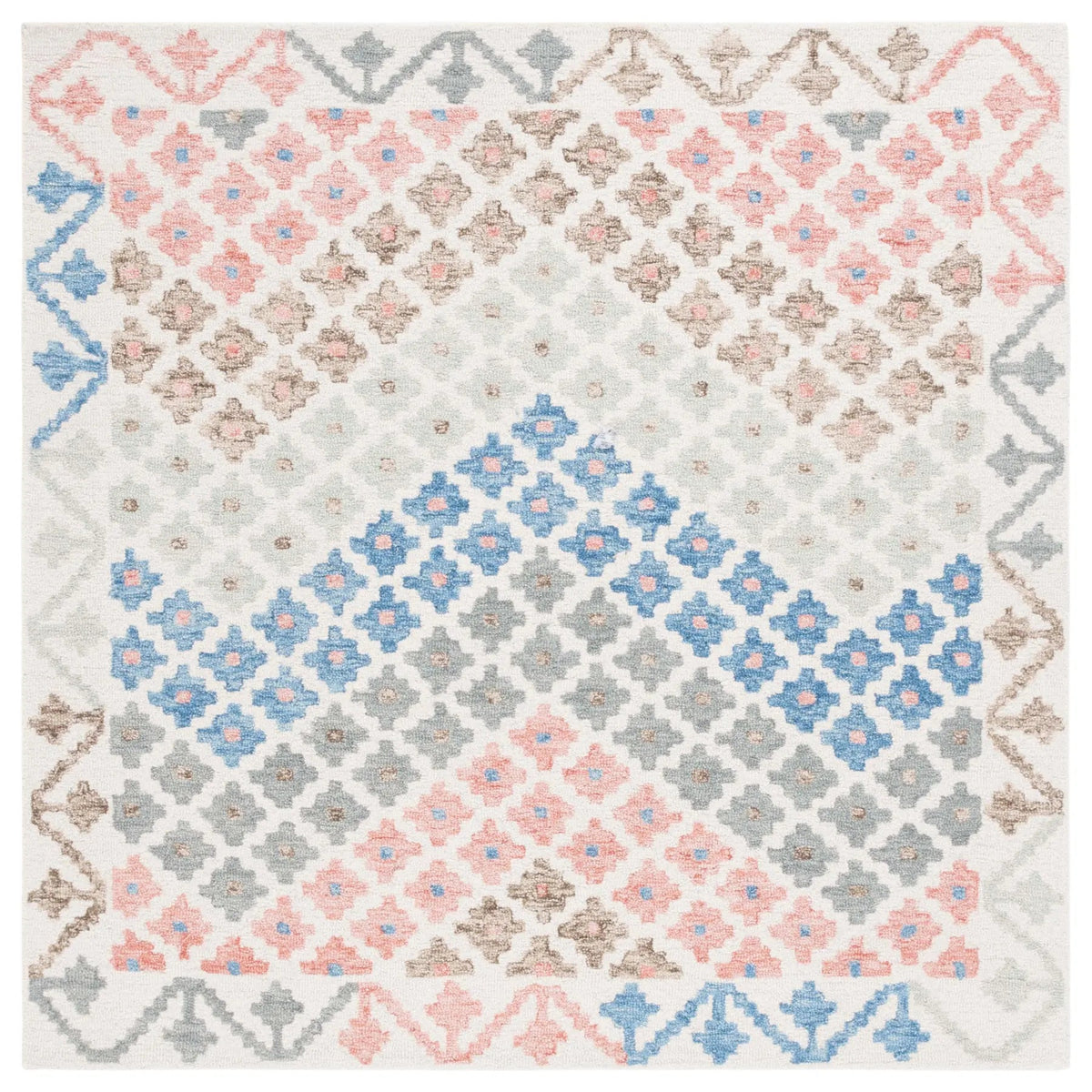 Safavieh Metro 6'-0" x 6'-0" Rug in Ivory / Blue
