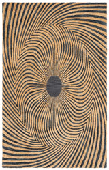 Safavieh Metro 4'-0" x 6'-0" Rug in Black / Gold