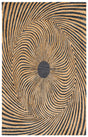 Safavieh Metro 4'-0" x 6'-0" Rug in Black / Gold