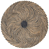 Safavieh Metro 6'-0" x 6'-0" Rug in Black / Gold