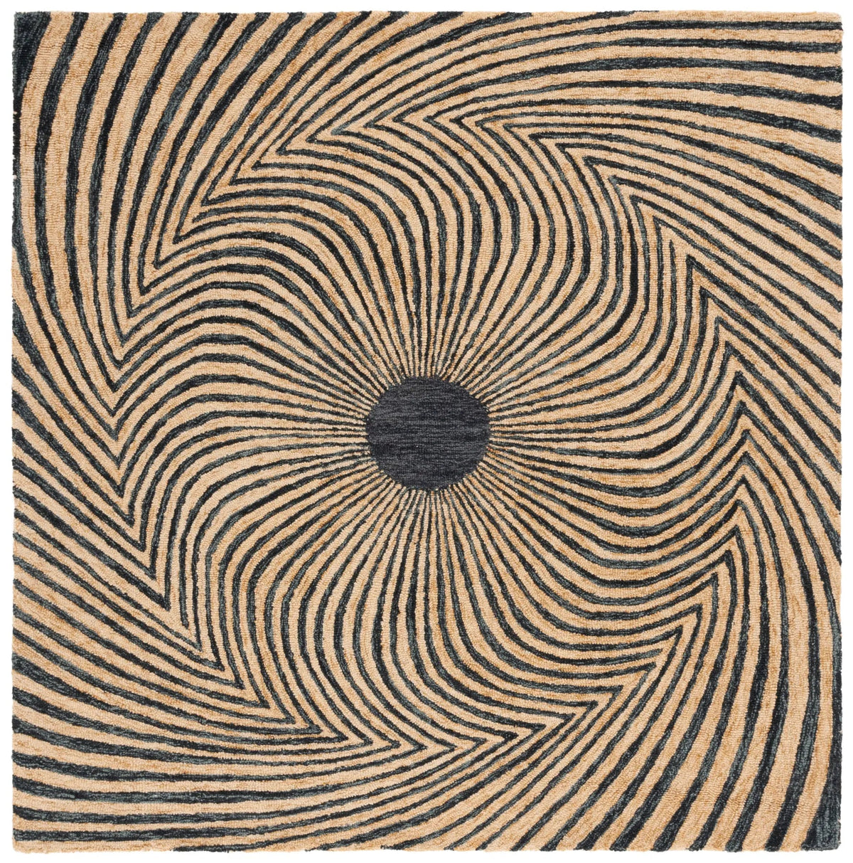 Safavieh Metro 6'-0" x 6'-0" Rug in Black / Gold