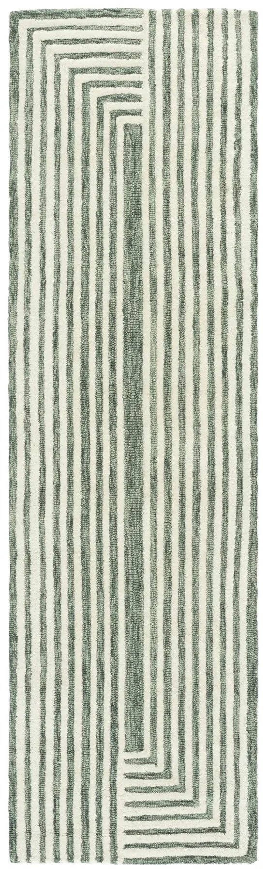 Safavieh Metro 2'-3" x 8'-0" Rug in Green / Ivory